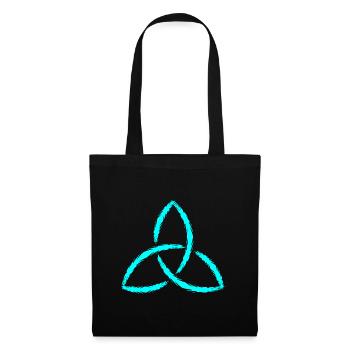 Keltisches Symbol Triquetra Endlos Geschenk - Stoffbeutel - Schwarz - Vorne
