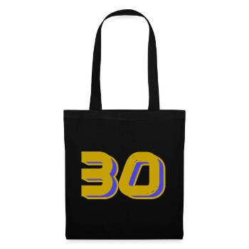 30. 30 ANS. 30e ANNIVERSAIRE. ANNIVERSAIRE 30 ANS. - Sac en tissu - noir - Devant