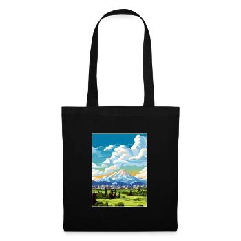 Anchorage Alaska Vintage Reiseposter Souvenir - Stoffbeutel - Schwarz - Vorne