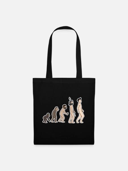 Evolution - Stoffbeutel - Schwarz