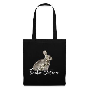 Ostern Frohe Ostern - Stoffbeutel - Schwarz - Vorne