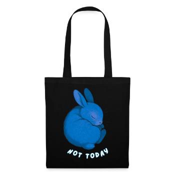 Rabbit - Nicht heute - Stoffbeutel - Schwarz - Vorne