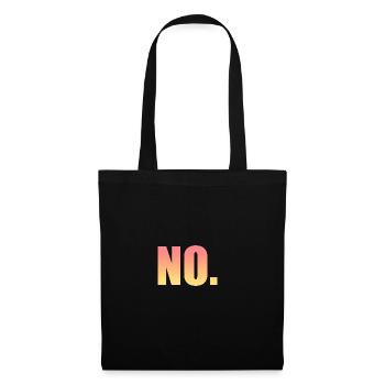 no sticker - Stoffbeutel - Schwarz - Vorne