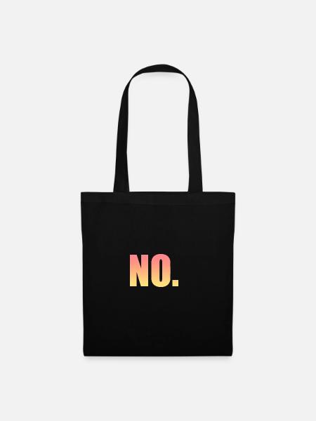 pas d'autocollant - Sac en tissu - noir