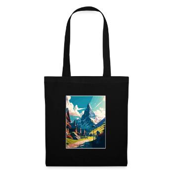 Grindelwald Schweiz Vintage Reiseposter WPA - Stoffbeutel - Schwarz - Vorne
