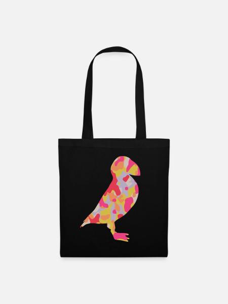 Puffin Papageitaucher Kinder Papageientaucher - Stoffbeutel - Schwarz