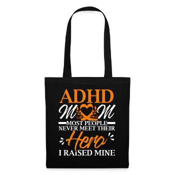 ADHD Mom ADHD Awareness Emrbace Neurodiversity - Stoffbeutel - Schwarz - Vorne