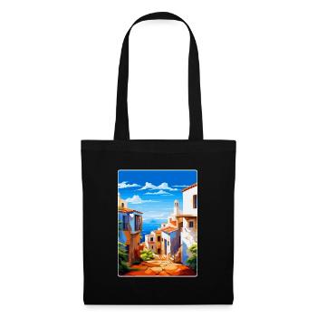 Almería Spanien Vintage Reiseplakat WPA Souvenir - Stoffbeutel - Schwarz - Vorne