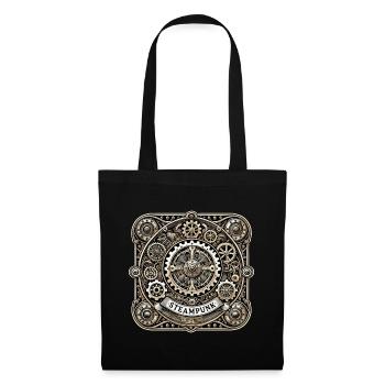 Steampunk Logo - Tote Bag - black - Front