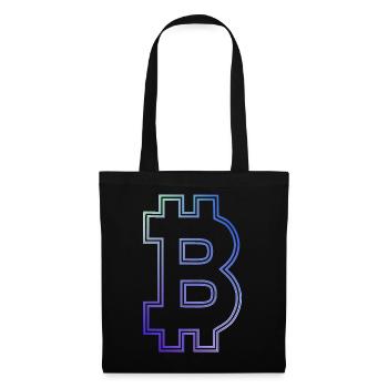 Bitcoin bitcoin BITCOIN Bitcoins bitcoins - Stoffbeutel - Schwarz - Vorne