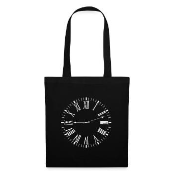 Roman clock - Tote Bag - black - Front