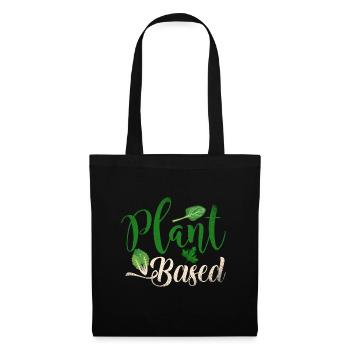 Plant Based - Stoffbeutel - Schwarz - Vorne
