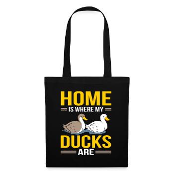 Ducks - Stoffbeutel - Schwarz - Vorne