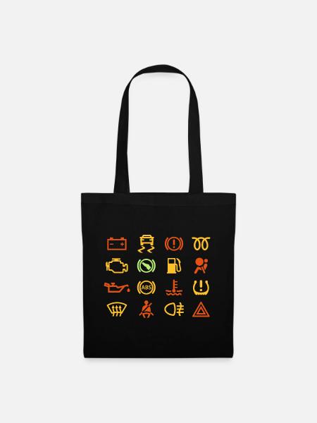 Voyants de voiture - Sac en tissu - noir