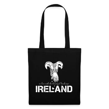 Ireland Irland - Stoffbeutel - Schwarz - Vorne