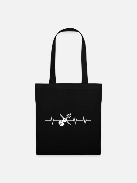 Heartbeat of a Violin - Stoffbeutel - Schwarz