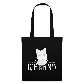 Iceland fox - Stoffbeutel - Schwarz - Vorne