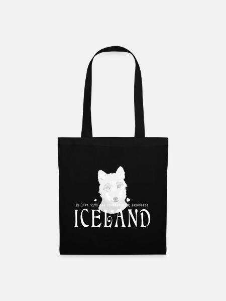 Iceland fox - Stoffbeutel - Schwarz