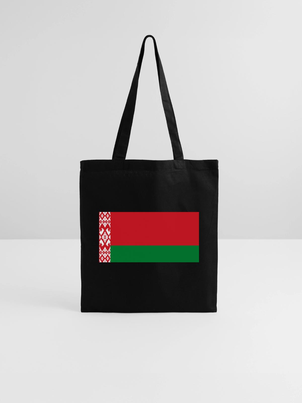 Belarus - Stoffbeutel - Schwarz - Vorne
