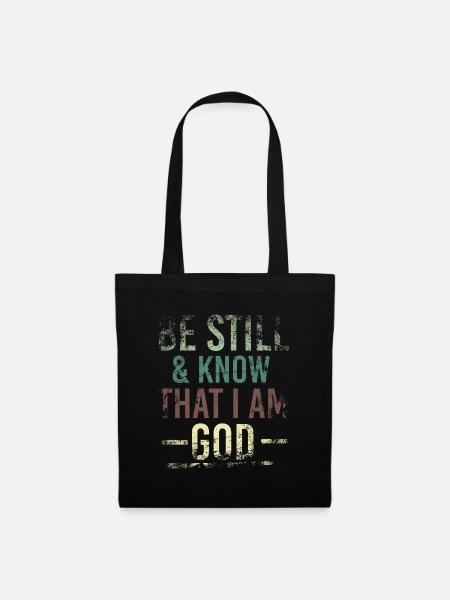 I Am God - Stoffbeutel - Schwarz