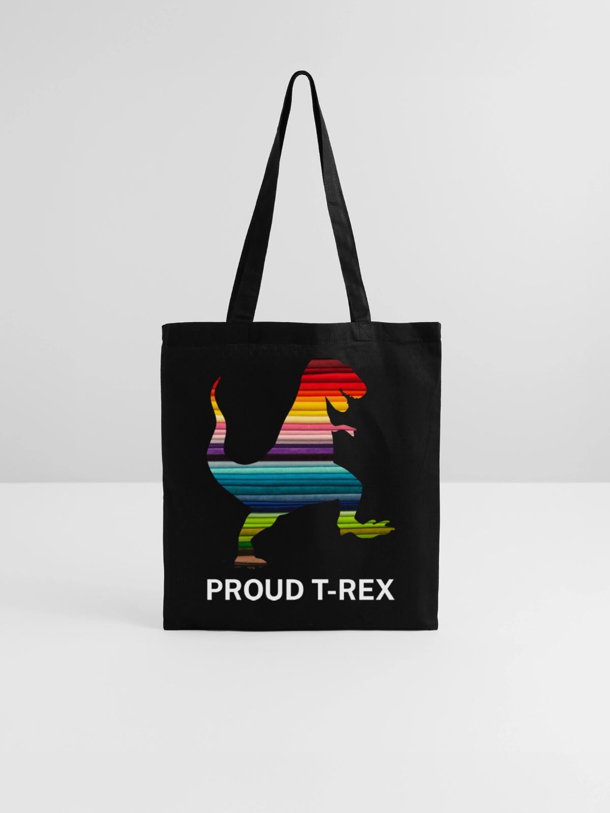 LGBT Rex - Stoffbeutel - Schwarz - Vorne