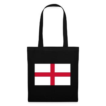 England - Stoffbeutel - Schwarz - Vorne