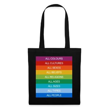 Tolerance Equality Inclusion Tolerance Pride Queer - Tote Bag - black - Front