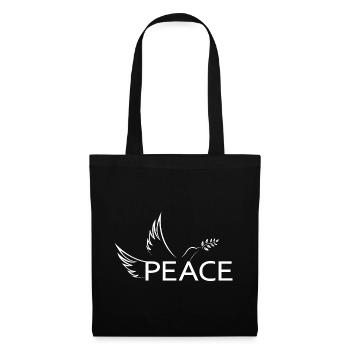 Peace Peace Dove of Peace Demo Protest Freedom - Tote Bag - black - Front