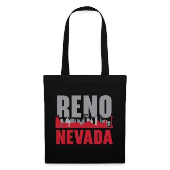 Reno Nevada USA Staat Amerika Reisen Nevadan - Stoffbeutel - Schwarz - Vorne