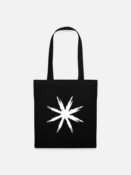 Abstraktes Design - Stoffbeutel - Schwarz