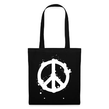 Peace Splash Guerrilla Print Style - Tote Bag - black - Front