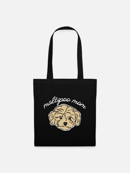 maltipoo mom - Stoffbeutel - Schwarz