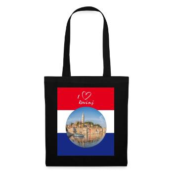 I Love Rovinj - Stoffbeutel - Schwarz - Vorne