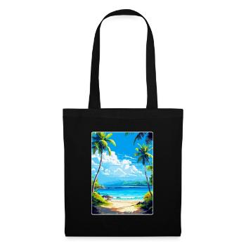 Islands Caribbean Travel Poster Souvenir - Tote Bag - black - Front