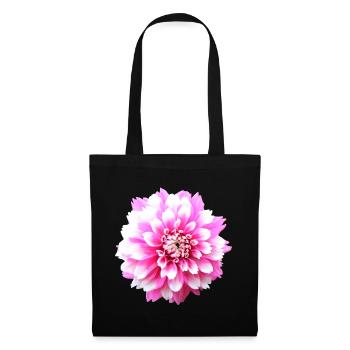 Blume rosa pinke Blume Blumen pink rosa Blumen - Stoffbeutel - Schwarz - Vorne