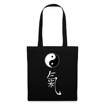 yin yang qi - Stoffbeutel - Schwarz - Vorne