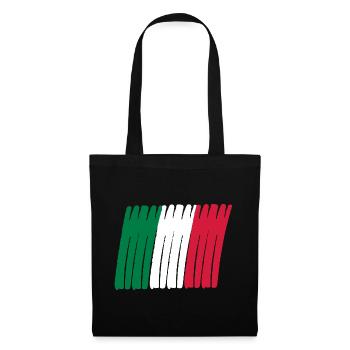 italia banner - Stoffbeutel - Schwarz - Vorne