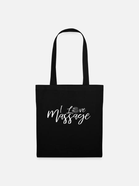 Massage - Sac en tissu - noir