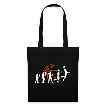 Basketball Spieler Dunking Basketballer Sequenz - Stoffbeutel - Schwarz - Vorne
