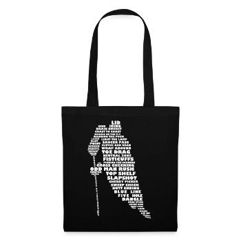 Hockey Terminology Word Art - Tote Bag - black - Front