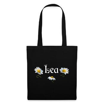 Lea Geburtstag Lea - Stoffbeutel - Schwarz - Vorne