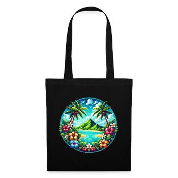 Caribbean Island Logo - Tote Bag - black - Front