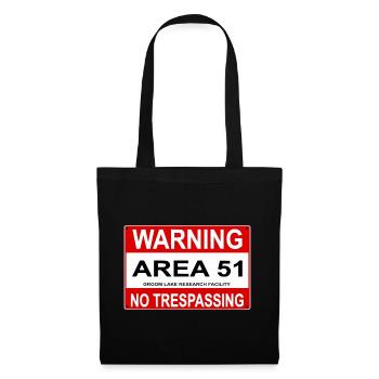 AREA 51 Shield - Tote Bag - black - Front