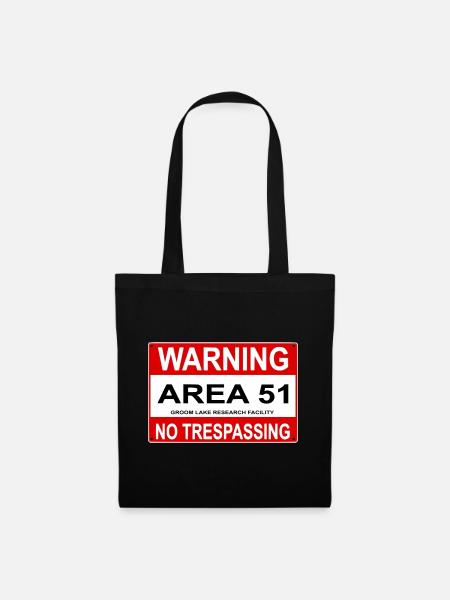 AREA 51 Shield - Tote Bag - black