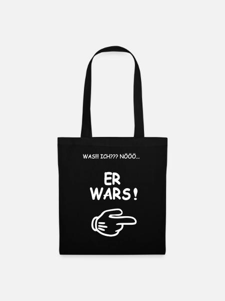 ich wars nicht ich bin Unschuldig - Stoffbeutel - Schwarz