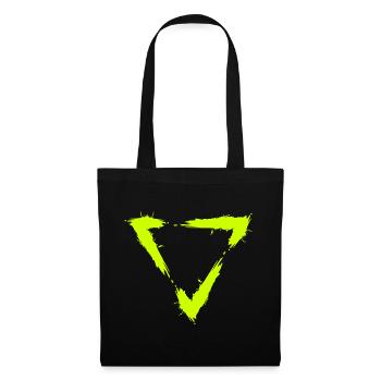 Symbol Dreieck Bürste Design Neu Gelb - Stoffbeutel - Schwarz - Vorne