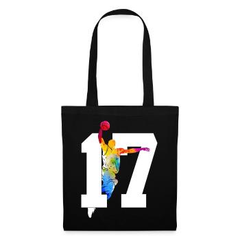 NUMBER 17 BASKETBALL 17TH BIRTHDAY - Tote Bag - black - Front