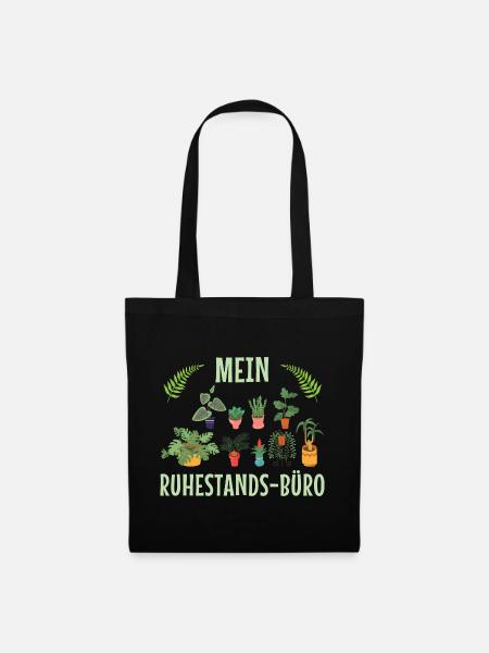 Mein Ruhestands-Büro - Stoffbeutel - Schwarz