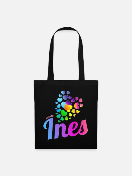 Ines Geburtstag Inés - Stoffbeutel - Schwarz