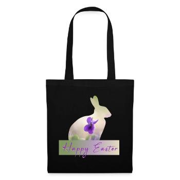 Happy Easter - Stoffbeutel - Schwarz - Vorne